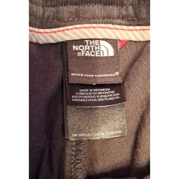 The North Face Pants Women's 8 Grey Corduroy Low Rise Hiking Trail Pants - Picture 10 of 13